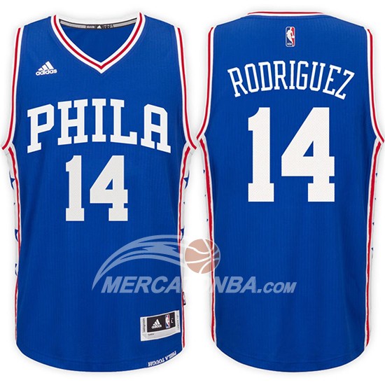 Maglia NBA Rodriguez Philadelphia 76ers Blu